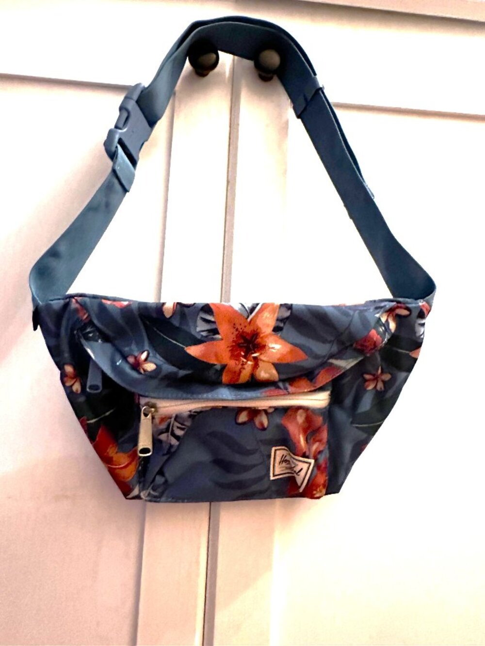 Herschel Supply Co Floral Belt Bag Fanny Pack Tropical Hibiscus Crossbody